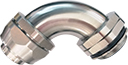 360 Degrees Shield Termination Delikon High Temperature Stainless Steel Heavy Series Swivel Connector